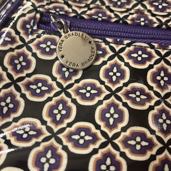 purple/white vera bradley mini purse; barely used and great condition! - Picture 5 of 5